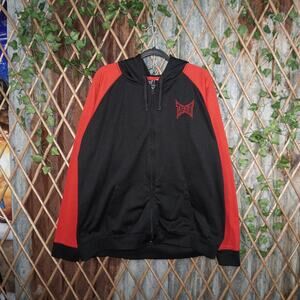 L - Vintage Y2K Tap Out Hoodies embroidered chest hit spell